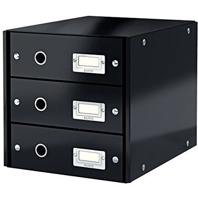 Leitz Bloc de Classement, 3 Tiroirs, A4, Click & Store, 60480095 Noir Leitz Bloc de Classement, 3 Tiroirs, A4, Click & Store, 60480095 Noir