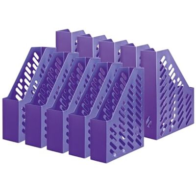 HAN 10x porte-revues CLASSIC, violet, A4/C4, trou de poignée extra haut 148 Fabriqué en Allemagne, format A4/C4, 76 x 246 x 315 mm, plateau de classement, porte-brochures, plateau à documents HAN 10x porte-revues CLASSIC, violet, A4/C4, trou de poignée extra haut 148 Fabriqué en Allemagne, format A4/C4, 76 x 246 x 315 mm, plateau de classement, porte-brochures, plateau à documents