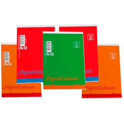 Pigna Lot de 5 blocs Colors, A7 Couture point métallique Pigna Lot de 5 blocs Colors, A7 Couture point métallique
