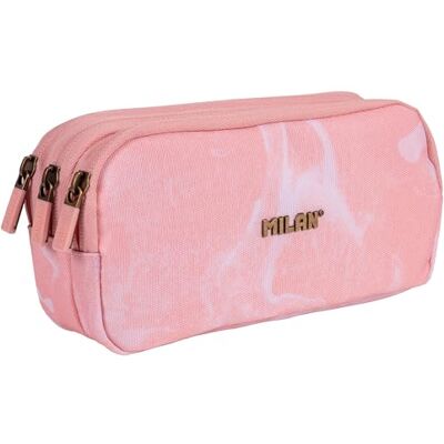 MILAN ® Trousse 3 fermetures éclair série Lava, rose MILAN ® Trousse 3 fermetures éclair série Lava, rose