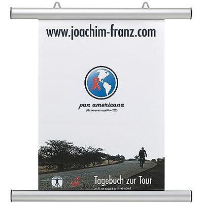 Franken Barre d'affichage aluminium argent 425 mm Haute et Basse Franken Barre d'affichage aluminium argent 425 mm Haute et Basse