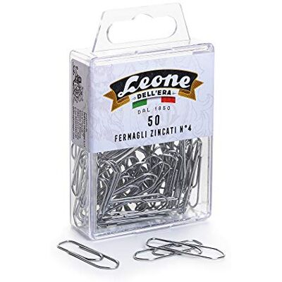 Dell 50 attaches galvanisées N°4-32 mm Boîte à accrocher Made in Italy Dell 50 attaches galvanisées N°4-32 mm Boîte à accrocher Made in Italy