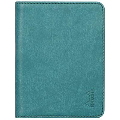Rhodia 211004C Livret Porte-Bloc et Porte-Documents N°11 Paon pour Bloc-Notes ou Carnets de Format A7 (7,4x10,5 cm) Simili Cuir Italien Premium Collection Rhodia 211004C Livret Porte-Bloc et Porte-Documents N°11 Paon pour Bloc-Notes ou Carnets de Format A7 (7,4x10,5 cm) Simili Cuir Italien Premium Collection