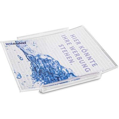 VITAdisplays plateau de paiement, Cash Tray, bac de change BASIC, assiette de paiement transparent, personnalisable par insertion de papier VITAdisplays plateau de paiement, Cash Tray, bac de change BASIC, assiette de paiement transparent, personnalisable par insertion de papier