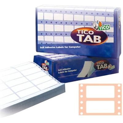 TICO 947934 Boîte de 500 Etiquettes autocollantes Papier Blanc TICO 947934 Boîte de 500 Etiquettes autocollantes Papier Blanc