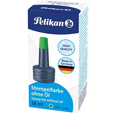 Pelikan 351239 Encre à tampon encreur sans huile 28 ml (Vert) Pelikan 351239 Encre à tampon encreur sans huile 28 ml (Vert)