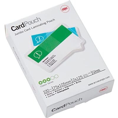 GBC 3740303 Lot de 100 Pochettes format carte 75 x 105 mm GBC 3740303 Lot de 100 Pochettes format carte 75 x 105 mm