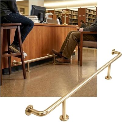 Cuccioletti CucCe Repose-pieds de bar Kit de rails de pieds de barre en acier inoxydable, support de barres de 3,28 à 16,4 pieds for Restaurant, cuisine, café, bureau de réception Cuccioletti CucCe Repose-pieds de bar Kit de rails de pieds de barre en acier inoxydable, support de barres de 3,28 à 16,4 pieds for Restaurant, cuisine, café, bureau de réception