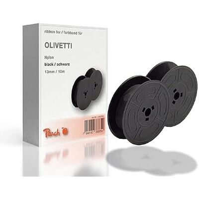 Peach Ruban encreur Olivetti en nylon Noir 13 mm/10 m Peach Ruban encreur Olivetti en nylon Noir 13 mm/10 m