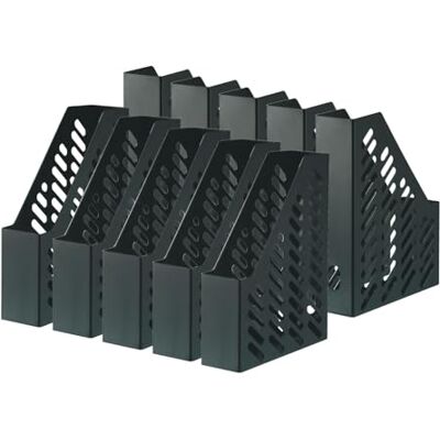 HAN 10x porte-revues CLASSIC noir A4/C4 porte-documents sur pied avec trou Fabriqué en Allemagne, format A4/C4, 76 x 246 x 315 mm, porte-revues, porte-brochures, plateau à documents HAN 10x porte-revues CLASSIC noir A4/C4 porte-documents sur pied avec trou Fabriqué en Allemagne, format A4/C4, 76 x 246 x 315 mm, porte-revues, porte-brochures, plateau à documents