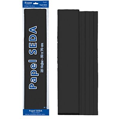 DOHE 30319 Lot de 25 papiers en soie Noir 50 x 70 cm DOHE 30319 Lot de 25 papiers en soie Noir 50 x 70 cm
