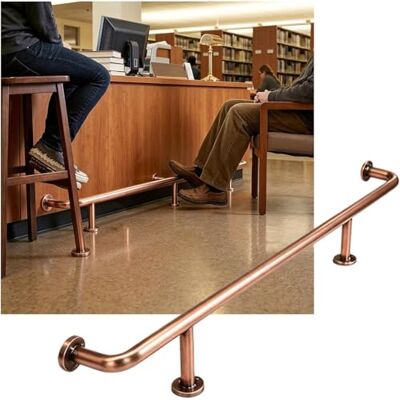 KJoBDwz Rail de pied de barre Kit de rails de pieds de barre en acier inoxydable, support de barres de 3,28 à 16,4 pieds for Restaurant, cuisine, café, bureau de réception KJoBDwz Rail de pied de barre Kit de rails de pieds de barre en acier inoxydable, support de barres de 3,28 à 16,4 pieds for Restaurant, cuisine, café, bureau de réception