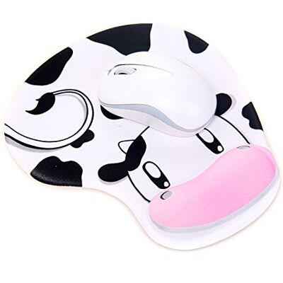 TUKA-i-AKUT TUKA TKC5100 Dairycow Repose-poignet ergonomique avec gel Motif animal de compagnie TUKA-i-AKUT TUKA TKC5100 Dairycow Repose-poignet ergonomique avec gel Motif animal de compagnie