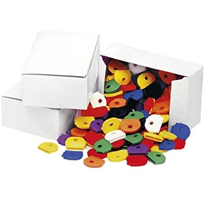 WEDO 262812599 Lot de 100 capuchons de clé ronds 2,5 x 2,0 cm WEDO 262812599 Lot de 100 capuchons de clé ronds 2,5 x 2,0 cm
