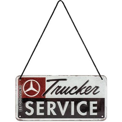 ART Plaque à suspendre rétro, 10 x 20 cm, Daimler Truck – Trucker Service – Idée cadeau pour fans d'accessoires automobiles, Official License Product (OLP), en métal, design vintage ART Plaque à suspendre rétro, 10 x 20 cm, Daimler Truck – Trucker Service – Idée cadeau pour fans d'accessoires automobiles, Official License Product (OLP), en métal, design vintage