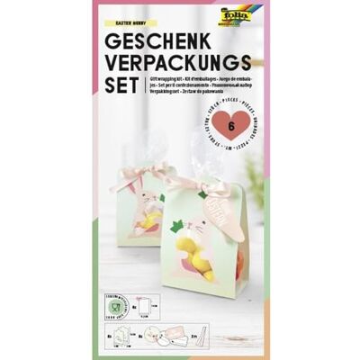 Folia Easter Bunny 48204 – Emballage cadeau pour biscuits, chocolats et autres bonbons, avec sacs en papier, cordons et pendentifs Folia Easter Bunny 48204 – Emballage cadeau pour biscuits, chocolats et autres bonbons, avec sacs en papier, cordons et pendentifs
