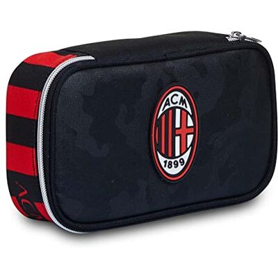 Seven Trousse Milan Cross&GO Quick Case Équipée de stylos, Crayons, etc., Noir, Trousse Seven Trousse Milan Cross&GO Quick Case Équipée de stylos, Crayons, etc., Noir, Trousse