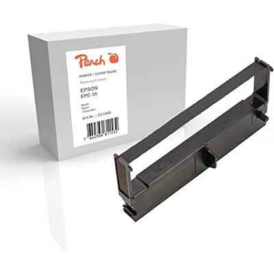Peach Ruban encreur remplace Epson ERC 35 Noir 13 mm/8 m Peach Ruban encreur remplace Epson ERC 35 Noir 13 mm/8 m