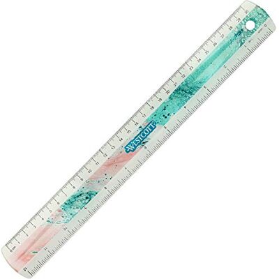 Westcott Règle en plastique Pouring Art et marbre Rose 30 cm 12" E-13300 ROSE Westcott Règle en plastique Pouring Art et marbre Rose 30 cm 12" E-13300 ROSE