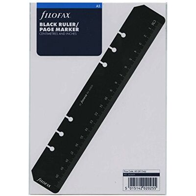 Filofax A5 Ruler page marker black refill Filofax A5 Ruler page marker black refill