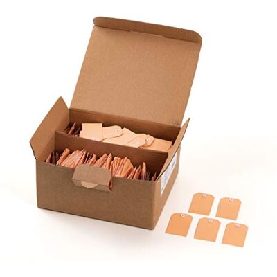 HERMA Lot de 1000 étiquettes de prix en carton avec œillet en plastique Marron 35 x 60 mm HERMA Lot de 1000 étiquettes de prix en carton avec œillet en plastique Marron 35 x 60 mm