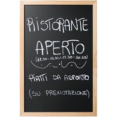 Bi-Office Back2Chalk Essentials Tableau à craie Noir Cadre en Pin 60x40cm Bi-Office Back2Chalk Essentials Tableau à craie Noir Cadre en Pin 60x40cm