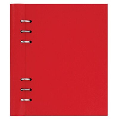 Filofax Clipbook, Couverture aspect cuir coquelicot, A5, 8-1/4 x 5-3/4 (B023615) Filofax Clipbook, Couverture aspect cuir coquelicot, A5, 8-1/4 x 5-3/4 (B023615)