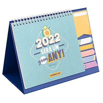 Mr. Wonderful Calendari de surtaula 2022 sera un grand any! Langue Català Mr. Wonderful Calendari de surtaula 2022 sera un grand any! Langue Català