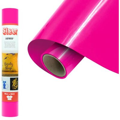 SISER EasyWeed Vinyle thermocollant fluo Passion Pink 30 x 50 cm SISER EasyWeed Vinyle thermocollant fluo Passion Pink 30 x 50 cm