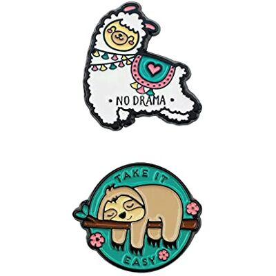 Legami Lot de 2 autocollants en métal, 3,2 x 2,5 cm, jetables, mignons, à coller sur le journal, smartphone et autres accessoires, Take it Easy, adhésion complète après 10 minutes Legami Lot de 2 autocollants en métal, 3,2 x 2,5 cm, jetables, mignons, à coller sur le journal, smartphone et autres accessoires, Take it Easy, adhésion complète après 10 minutes