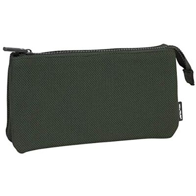 MILAN Portatodo 3 Compartimentos Knit Khaki Green Trousses, 22 cm, Vert (Verde), Vert (Verde), 22 centimeters, Trousses MILAN Portatodo 3 Compartimentos Knit Khaki Green Trousses, 22 cm, Vert (Verde), Vert (Verde), 22 centimeters, Trousses