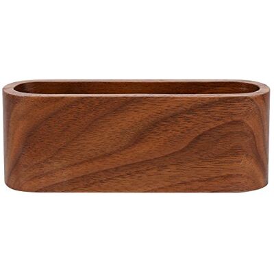 Fdit Présentoir en bois pour cartes de visite, boîte de rangement, organisateur de bureau, ornements de bureau (marron) Fdit Présentoir en bois pour cartes de visite, boîte de rangement, organisateur de bureau, ornements de bureau (marron)