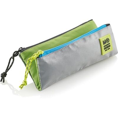 Miquelrius Trousse double compartiment, mini trousse scolaire, fermetures éclair en plastique résistant, poignées métalliques, trousse de 200 x 90 x 15 mm, Rider Green, multicolore, 200 x 90 x 15 Miquelrius Trousse double compartiment, mini trousse scolaire, fermetures éclair en plastique résistant, poignées métalliques, trousse de 200 x 90 x 15 mm, Rider Green, multicolore, 200 x 90 x 15