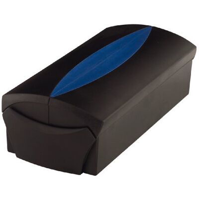 HAN 1x Boîte à cartes de visite VIP, noir et bleu, 500 cartes et HAN 1x Boîte à cartes de visite VIP, noir et bleu, 500 cartes et