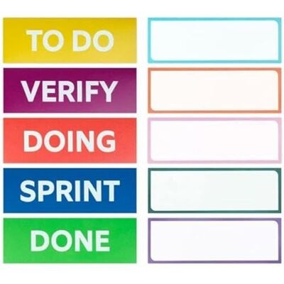 first4magnets MagFlex® Lite Tableau magnétique Kanban pour tableau blanc, panneau d'affichage, réfrigérateur ou mur first4magnets MagFlex® Lite Tableau magnétique Kanban pour tableau blanc, panneau d'affichage, réfrigérateur ou mur