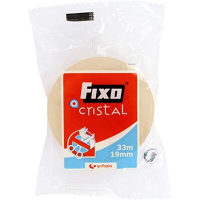 Grafoplás Fixo Cristal 75093300. Ruban adhésif de grande transparence, 19 mm x 33 m Grafoplás Fixo Cristal 75093300. Ruban adhésif de grande transparence, 19 mm x 33 m