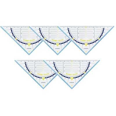 KUM AZ228.03.16-B Équerre de style 15 cm bleu-vert 5 pièces, matériel scolaire, triangle géométrique KUM AZ228.03.16-B Équerre de style 15 cm bleu-vert 5 pièces, matériel scolaire, triangle géométrique