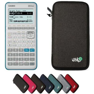Casio Graph 35+E II avec étui de protection WYNGS gris foncé Set de base Casio Graph 35+E II avec étui de protection WYNGS gris foncé Set de base