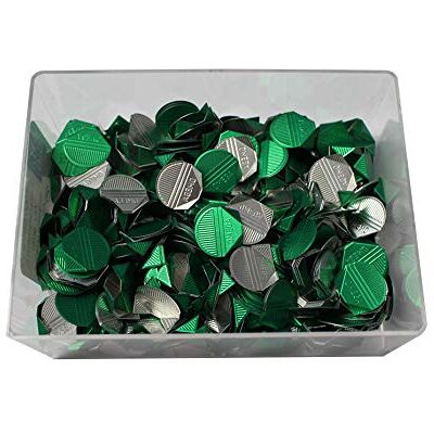 Alco -Albert 540-18 Lot de 1000 pinces d'angle en aluminium laqué Vert Alco -Albert 540-18 Lot de 1000 pinces d'angle en aluminium laqué Vert