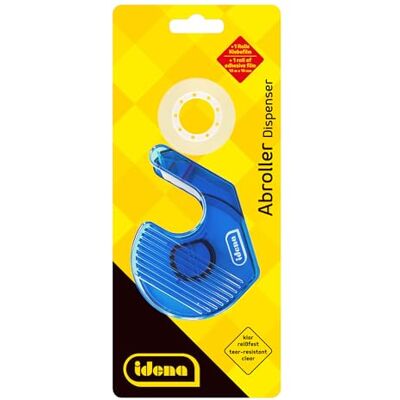 Idena 631054 Dérouleur de film adhésif, rempli avec 1 rouleau, 19 mm x 10 m Idena 631054 Dérouleur de film adhésif, rempli avec 1 rouleau, 19 mm x 10 m