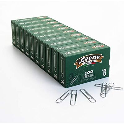 Dell 1000 attaches galvanisées N. 6 (58 mm), Queue de 10 boîtes de 100 pièces Dell 1000 attaches galvanisées N. 6 (58 mm), Queue de 10 boîtes de 100 pièces