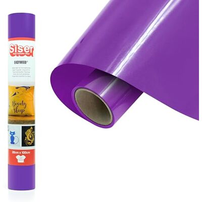 SISER ® EasyWeed® Violet clair, 30 cm x 1 m, vinyle thermotransférable thermocollant pour personnaliser les tissus, loisirs créatifs, certifié VeganOk et Oeko-Tex Standard 100 classe I SISER ® EasyWeed® Violet clair, 30 cm x 1 m, vinyle thermotransférable thermocollant pour personnaliser les tissus, loisirs créatifs, certifié VeganOk et Oeko-Tex Standard 100 classe I