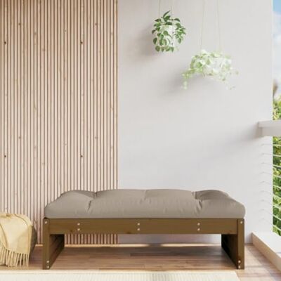 GCHDHAPB Repose-pieds de jardin en pin massif Marron miel 120 x 80 cm GCHDHAPB Repose-pieds de jardin en pin massif Marron miel 120 x 80 cm