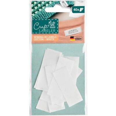 COLOP Craft Labeler Lot de 40 recharges en satin pré-découpées et ne s'effilochent pas COLOP Craft Labeler Lot de 40 recharges en satin pré-découpées et ne s'effilochent pas