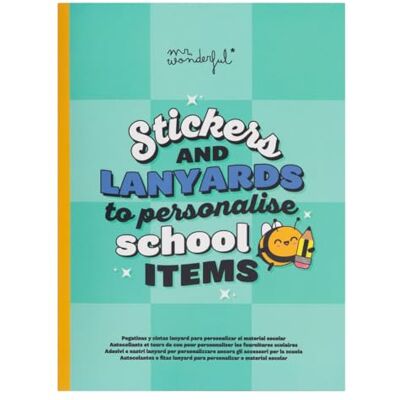Mr. Wonderful Autocollants et lanyards pour personnaliser les articles scolaires Mr. Wonderful Autocollants et lanyards pour personnaliser les articles scolaires