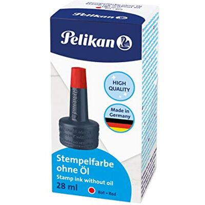 Pelikan 351221 Encre à tampon encreur sans huile 28 ml (Rouge) Pelikan 351221 Encre à tampon encreur sans huile 28 ml (Rouge)