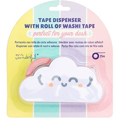 Mr. Wonderful Porte-papier + ruban adhésif Nuage, 1 unité (lot de 1) Mr. Wonderful Porte-papier + ruban adhésif Nuage, 1 unité (lot de 1)
