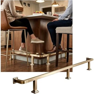 HGOuhK Repose-pieds de barre for l'intérieur, kit repose-pieds, barres for restaurant, cuisine, bibliothèque, bureau réception repose-pieds Kit De Repose-pieds De Barre(Champagne Gold,4.0M/13.12FT) HGOuhK Repose-pieds de barre for l'intérieur, kit repose-pieds, barres for restaurant, cuisine, bibliothèque, bureau réception repose-pieds Kit De Repose-pieds De Barre(Champagne Gold,4.0M/13.12FT)