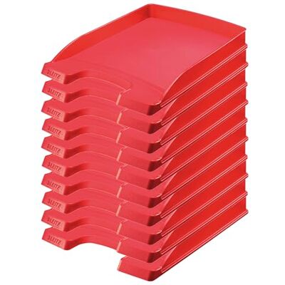 Leitz 52370025 Corbeille à courrier Hauteur 37 mm Rouge Leitz 52370025 Corbeille à courrier Hauteur 37 mm Rouge