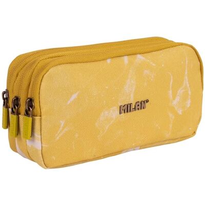 MILAN ® Trousse 3 fermetures éclair série Lava, jaune MILAN ® Trousse 3 fermetures éclair série Lava, jaune